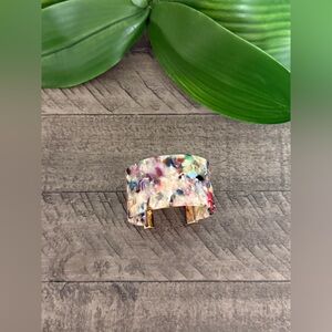 Multicolor Acrylic Cuff Bracelet